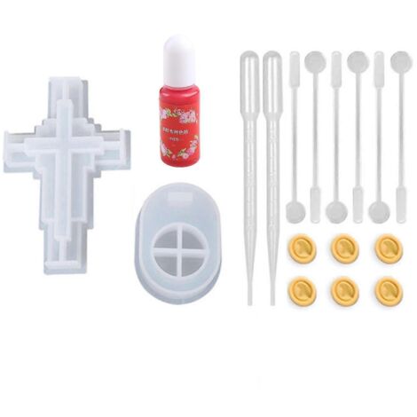 Moule en silicone pour chandelier en croix, porte-bougies fait main en béton ou ciment (1/5)