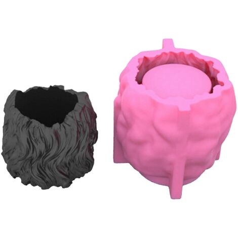Moule en silicone résine pour pots de fleurs succulentes, idéal pour la création de pots de fleurs de jardin DIY. (1/5)