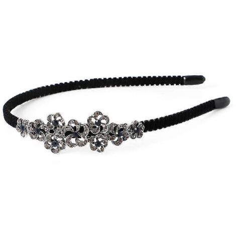 Bijou de tête tendance pour femme, orné de strass, bandeau et accessoire pour cheveux. (1/5)