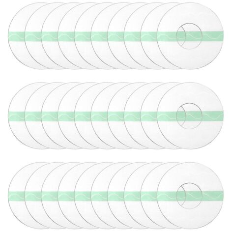 Lot de 30 autocollants résistants à la transpiration et longue durée, protections transparentes pour capteurs - ronds (1/5)