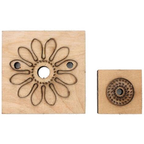 Découpe à l'emporte-pièce en bois pour la création de bijoux, accessoires en tissu et autres créations artistiques. (1/5)