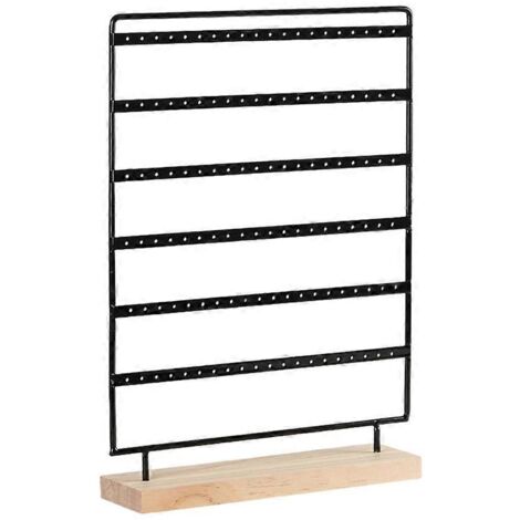 Présentoir à bijoux avec 120 emplacements et 6 niveaux de rangement pour boucles d'oreilles (1/5)