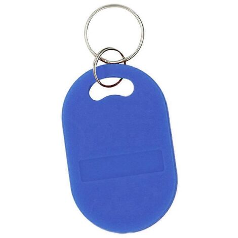 Porte-clés NFC 13,56 MHz M1 S50 1K UID 0 bloc 7 octets réinscriptible - Lot de 100 - Bleu (1/5)