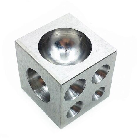Cube à damper en acier, outil de formage des métaux, bloc à damper pour la fabrication de bijoux (1/5)