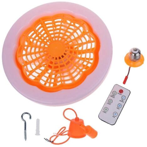 Ventilateur de plafond 30 W avec télécommande - Ventilateur de plafond simple avec lumière - Ventilateur domestique (1/5)
