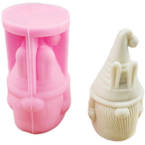 Moule à bougie gnome aux longues oreilles 3D, lutin nain, moules faits main pour Pâques et décoration (1/5)