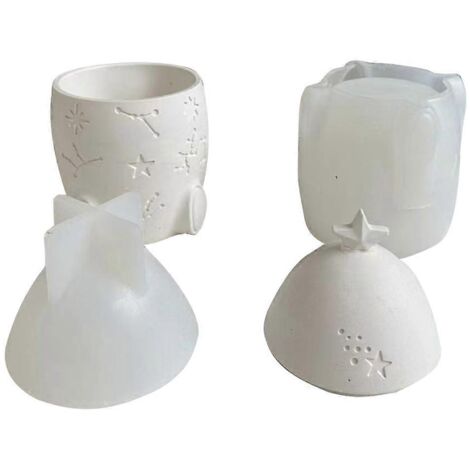 Boîte de rangement pour moules en silicone, moule de coulée en résine époxy pour plâtre et gypse à faire soi-même (1/5)