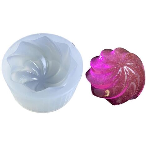 Moule en silicone pour pudding, idéal pour la création de décorations de bougies et autres objets artisanaux. (1/5)