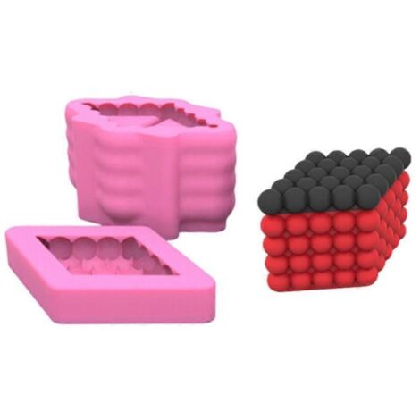 Boîte de rangement triangulaire double, moule en silicone, pot à facettes, moule en résine pour bijoux (1/5)
