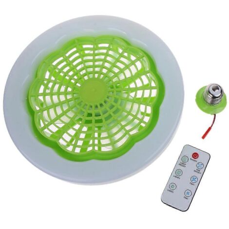 Lampe ventilateur E27 avec télécommande, plafonnier réglable pour marchés nocturnes (1/5)