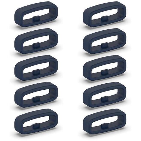 Anneau de fixation en silicone 18/20/22 mm, accessoire de rechange pour fixation de sangle - 20 mm - Bleu (1/5)
