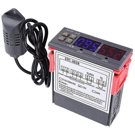 Thermostat/hygrostat numérique pour incubateur/réfrigérateur - 12 V (1/5)