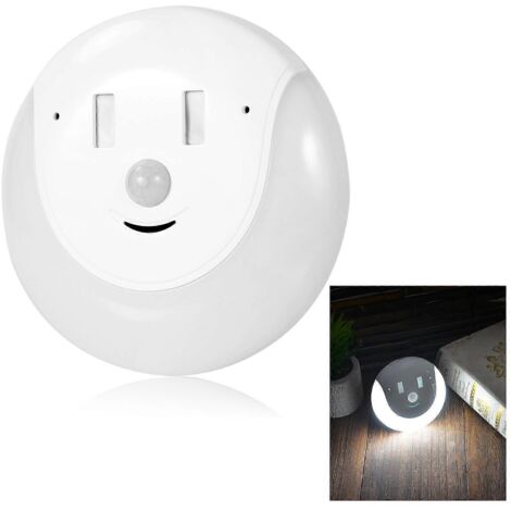 Lampe de nuit rechargeable USB avec capteur de présence et fonction « lumière souriante » pour la maison et la cuisine (1/5)