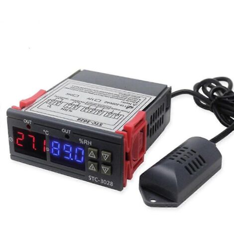 Thermostat et hygrostat numérique pour incubateur et réfrigérateur - 110 à 220 V (1/5)