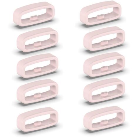 Anneau de fixation en silicone 18/20/22 mm, accessoire de rechange pour fixation de sangle - 18 mm - Rose (1/5)