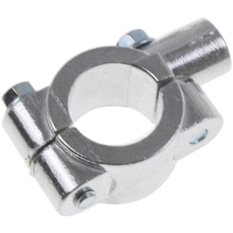 Support de guidon pour moto 10 mm 8 mm, adaptateur de fixation pour rétroviseur - Argenté (1/5)