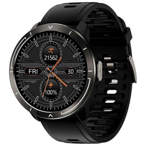 Montre intelligente de sport M18Plus oxymètre et suivi cardiaque noir