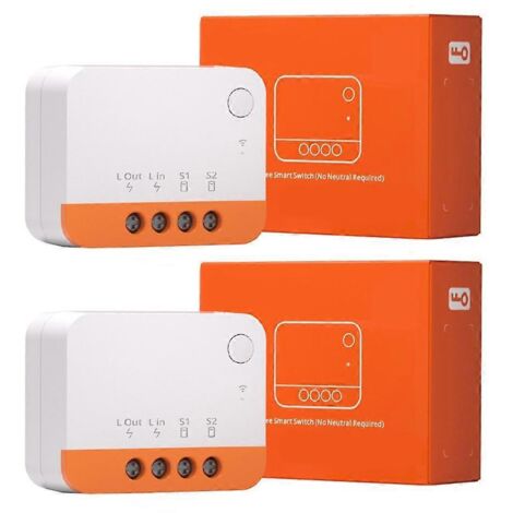Interrupteur Zigbee DIY ZBMINI-L2 à 2 voies, sans fil neutre, pour la maison - 2- (1/5)