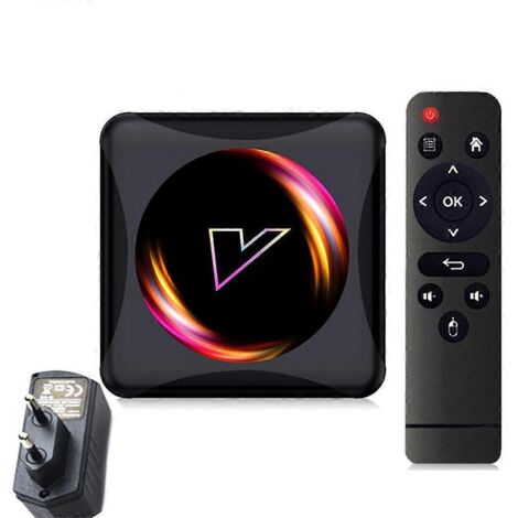 Décodeur réseau 4K haute définition double bande 4G+64G avec puce Z5 RK3318 - 4 Go de RAM et 32 Go de stockage - UE (1/5)
