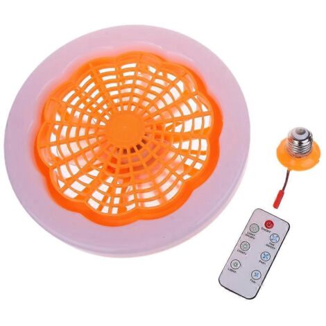 Lampe ventilateur E27 avec télécommande, plafonnier réglable pour marchés nocturnes (1/5)