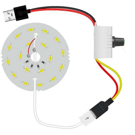 Tableau lumineux LED USB avec lumière blanche froide pour la lecture nocturne et le camping - Avec interrupteur (1/5)