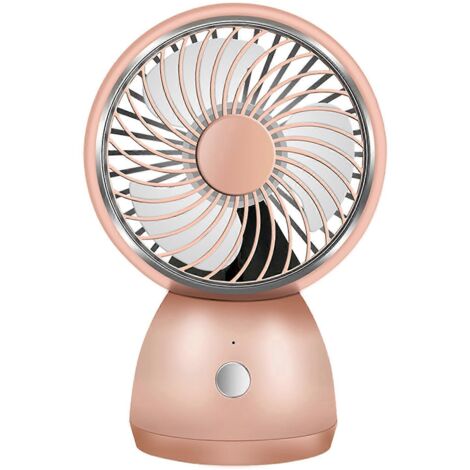Ventilateur de bureau portable à 3 vitesses, mini ventilateur, batterie rechargeable USB 1200 mAh (1/5)