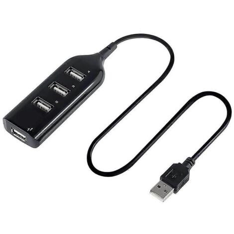 Hub USB 2.0 à 4 ports haute vitesse, multi-ports USB pour PC Windows (1/5)