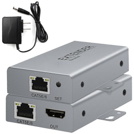 Émetteur d'extension RJ45 compatible HDMI 4K 50 m PoE Cat6/5e-US- (1/5)
