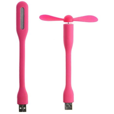 Ventilateur USB 5V avec lampe LED USB pour batterie externe, ordinateur portable et gadget (1/5)