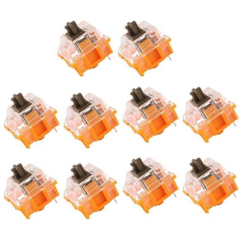 10 interrupteurs TTC 3 broches pour clavier mécanique, interrupteur linéaire, 100 millions de clics - 7 (1/5)