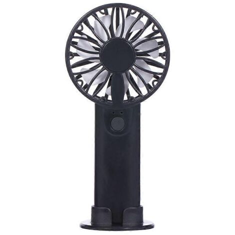 Mini ventilateur de bureau, ventilateur personnel rechargeable fonctionnant avec des piles AA (1/5)