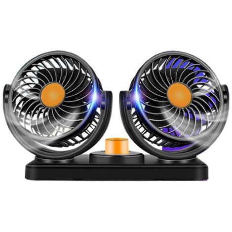 Ventilateurs de tête doubles, silencieux et compacts, réglables à 360°, 24 V (paire). (1/5)