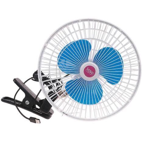 Ventilateur de bureau silencieux USB - Refroidisseur d'été pour bureau - Mini ventilateurs USB - Prise - 25 cm (10 pouces) (1/5)