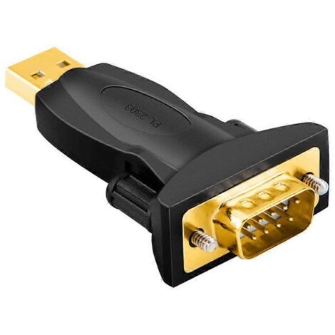 Convertisseur série USB 2.0 vers RS232 (9 broches) - Adaptateur PL2303 DB9 mâle (1/5)