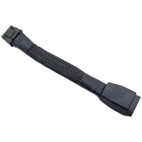 Câble d'extension d'alimentation PCIe 5.0 ATX3.0 16 broches mâle vers 16 broches (12+4P) femelle pour GPU-B- (1/5)