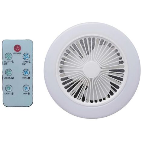 Ventilateur de plafond rechargeable avec lampe LED 2800 mAh, 3 vitesses, idéal pour le camping en plein air. (1/5)