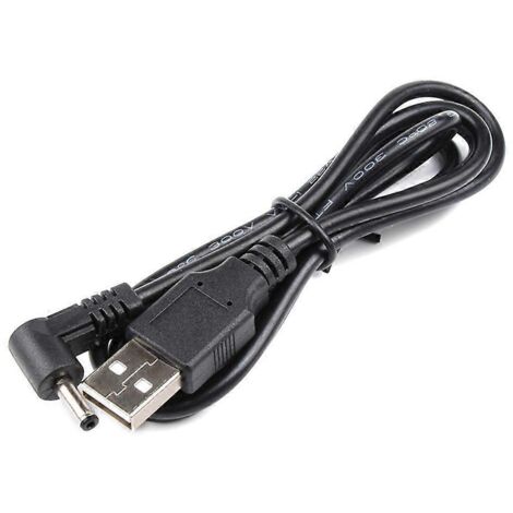 Câble d'alimentation USB vers DC 5V avec connecteur coudé, 3,5 x 1,35 mm, 1 m, pour petits appareils électroniques (1/5)