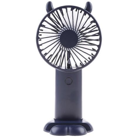 Ventilateur portable silencieux, mini ventilateur rechargeable USB avec 5 vitesses et écran LCD