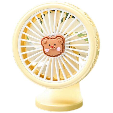 Mini ventilateur de table personnel rechargeable par USB, ventilateur de voiture durable à 3 vitesses (1/5)