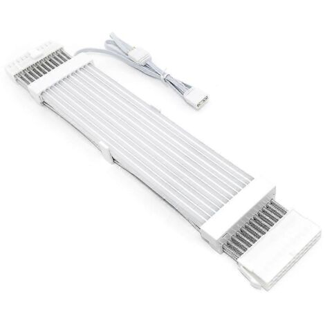 Câble d'extension d'alimentation pour carte mère de bande lumineuse LED ARGB 24 broches, 2 x 8 broches et 3 x 8 broches (ARGB-24broches) (1/5)