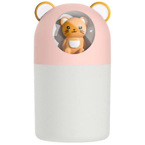 Humidificateur à brume fraîche ourson mignon 300 ml, ultrasonique USB, pour chambre, maison ou bureau (1/5)