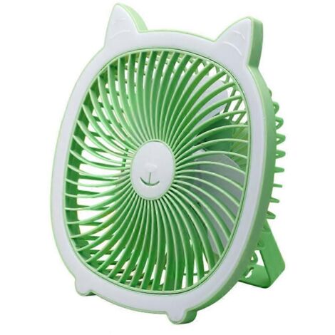 Ventilateur pratique rechargeable par USB avec batterie Li intégrée, flux d'air puissant, silencieux (1/5)