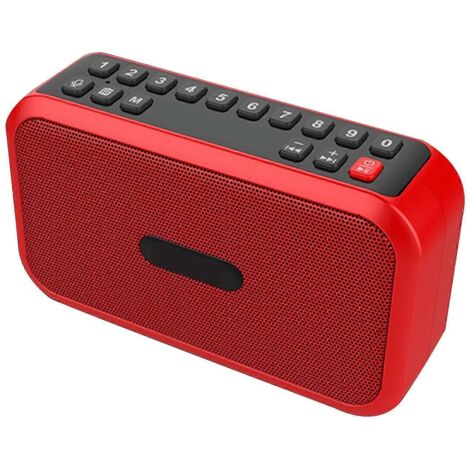 Haut-parleur mains libres, Bluetooth 5.0, enregistreur vocal, radio FM, lecteur de carte TF, clé USB (1/5)