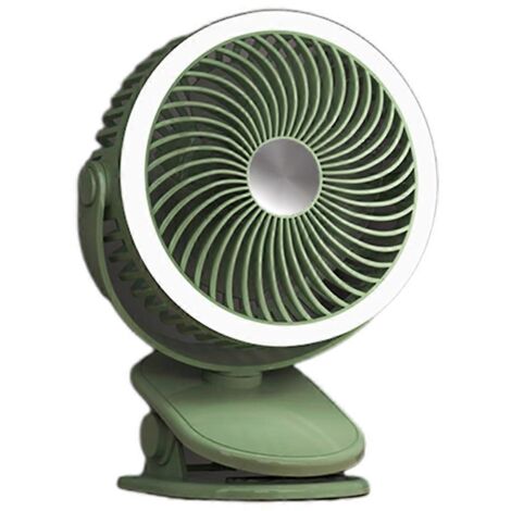 Ventilateur portable à pince, alimenté par USB 5V 6W, petit ventilateur de bureau USB puissant, 3 vitesses (1/5)