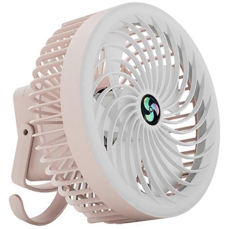 Ventilateur de camping portable USB à 3 vitesses avec lumière LED (1/5)
