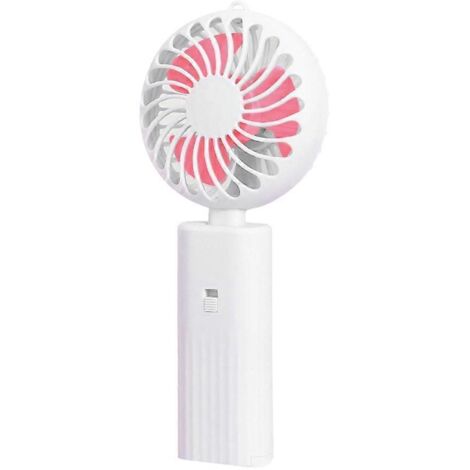 Ventilateur portable, mini ventilateur de bureau avec support pour téléphone, ventilateur de refroidissement (1/5)