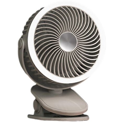 Ventilateur portable à pince, alimenté par USB 5V 6W, petit ventilateur de bureau USB puissant, 3 vitesses (1/5)