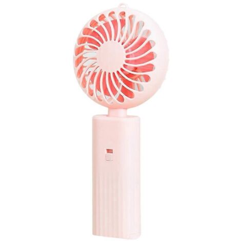 Ventilateur portable, mini ventilateur de bureau avec support pour téléphone, ventilateur de refroidissement (1/5)