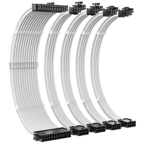 Câble répartiteur 24 broches ATX 24 broches, double PCIe 6+2 broches, double EPS 4+4 broches (1/5)