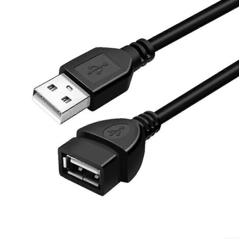 Câble d'extension USB 2.0 neuf, mâle vers femelle, pour transfert de données, chargement et disque dur externe (clé USB) - 1 m (1/5)